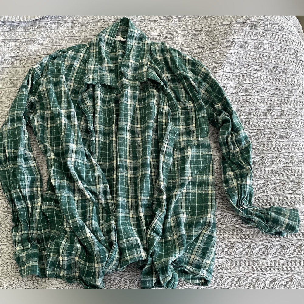 Cotton-On green flannel